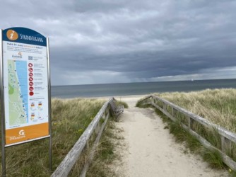 Der Strandzugang im Norden